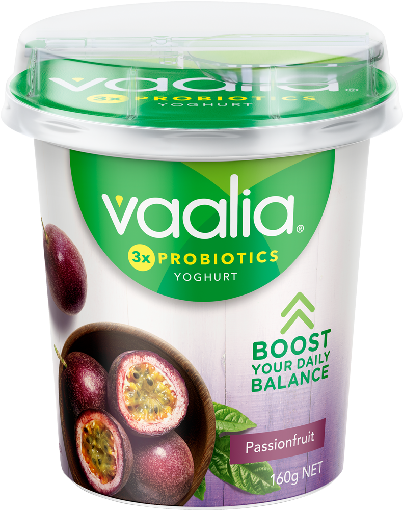 Vaalia Low Fat Passionfruit 160g - Vaalia Yoghurt French Vanilla (1510x1117), Png Download