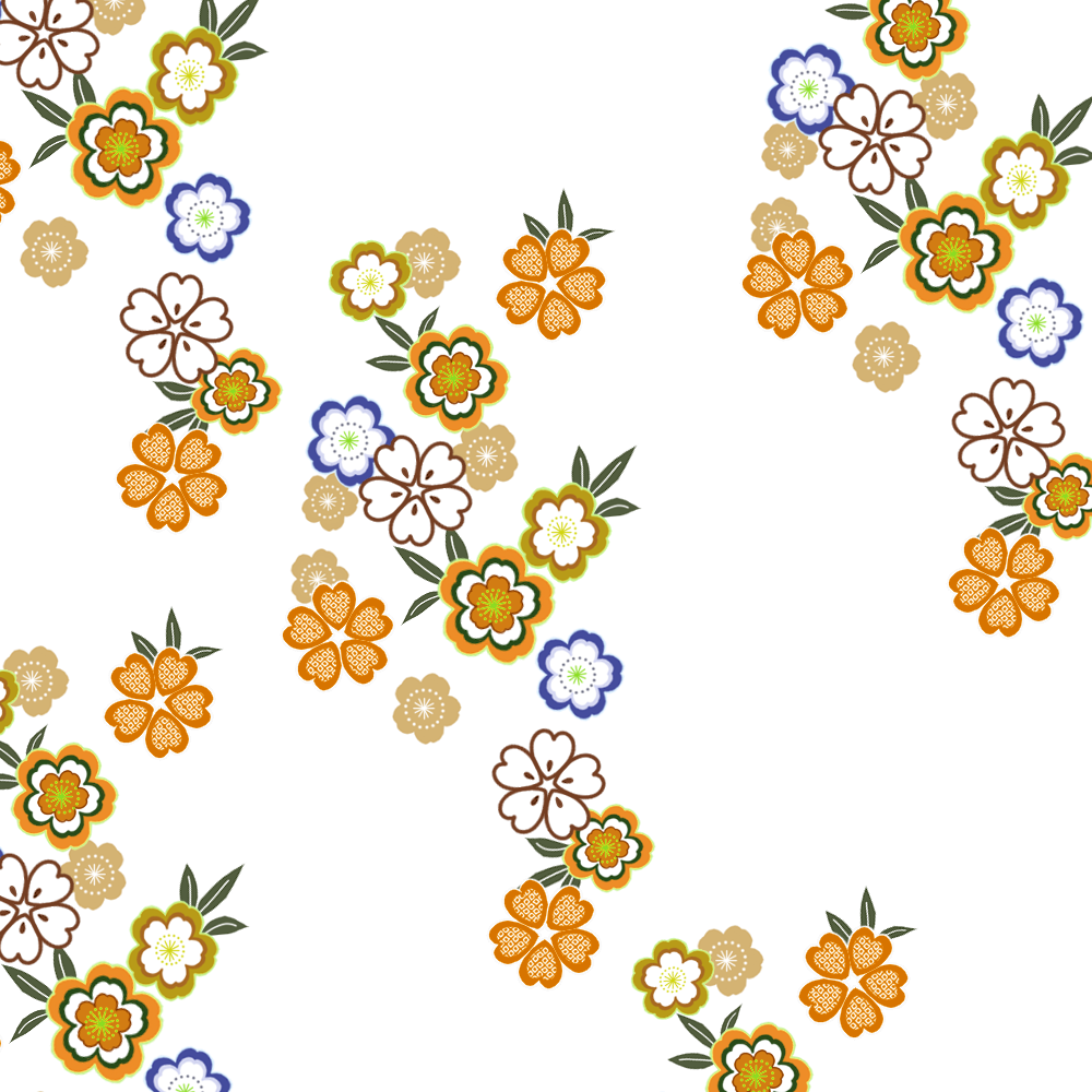 Floral Design Clip Art - Japanese Pattern Floral Png (1000x1000), Png Download