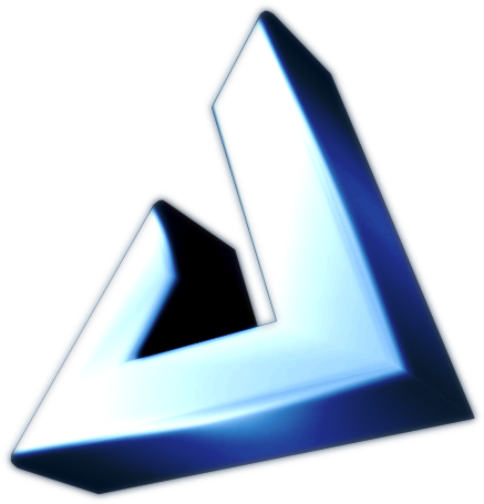 Both Text And Logo Were Made Under 3ds Max And Rendered - Triangle (800x600), Png Download
