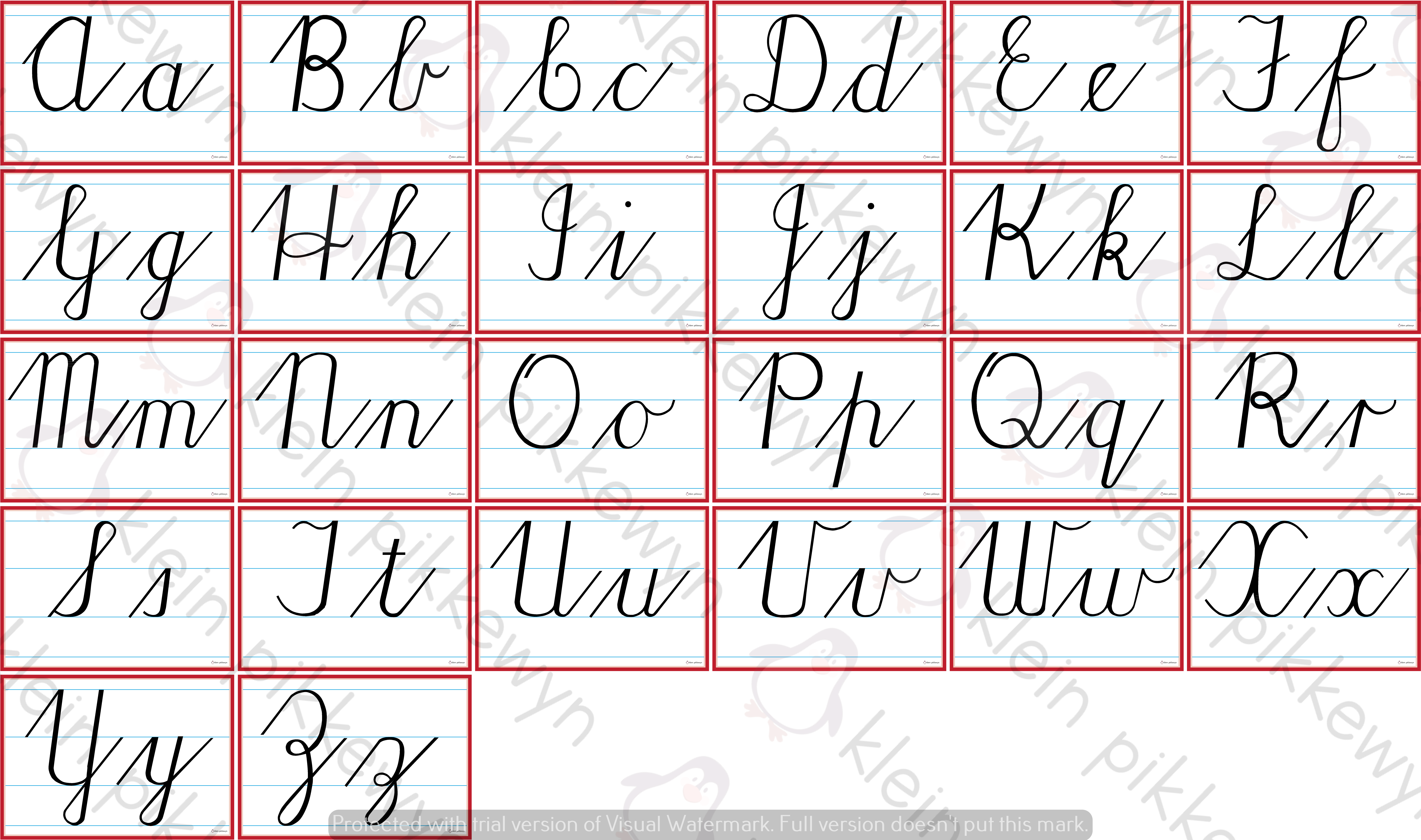 Cursive Hand Writing Examples - Handwriting (7214x4266), Png Download