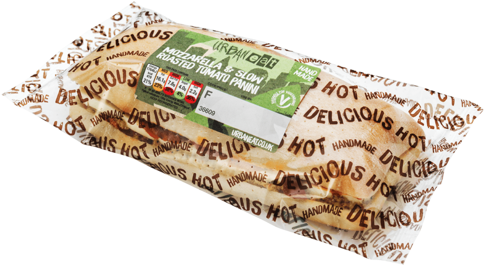 Mozzarella And Slow Roast Tomato Panini - Convenience Food (1024x597), Png Download