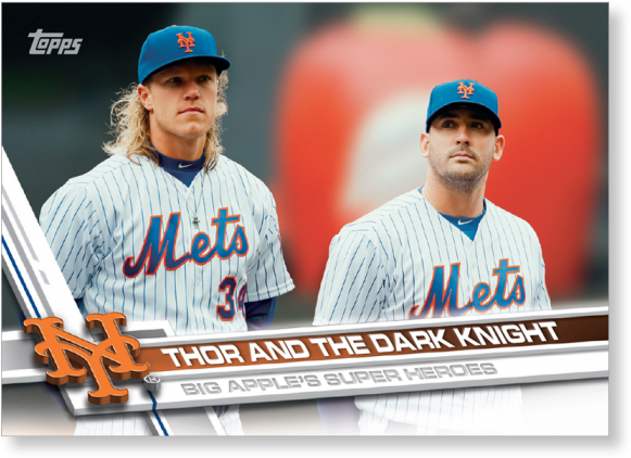 Thor And The Dark Knight - Matt Harvey Mets Baseball Card (700x700), Png Download