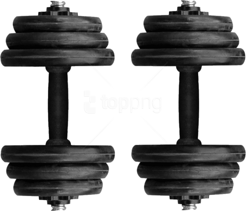 Free Png Download Dumbbell - Dumbbell Top View Png (850x729), Png Download