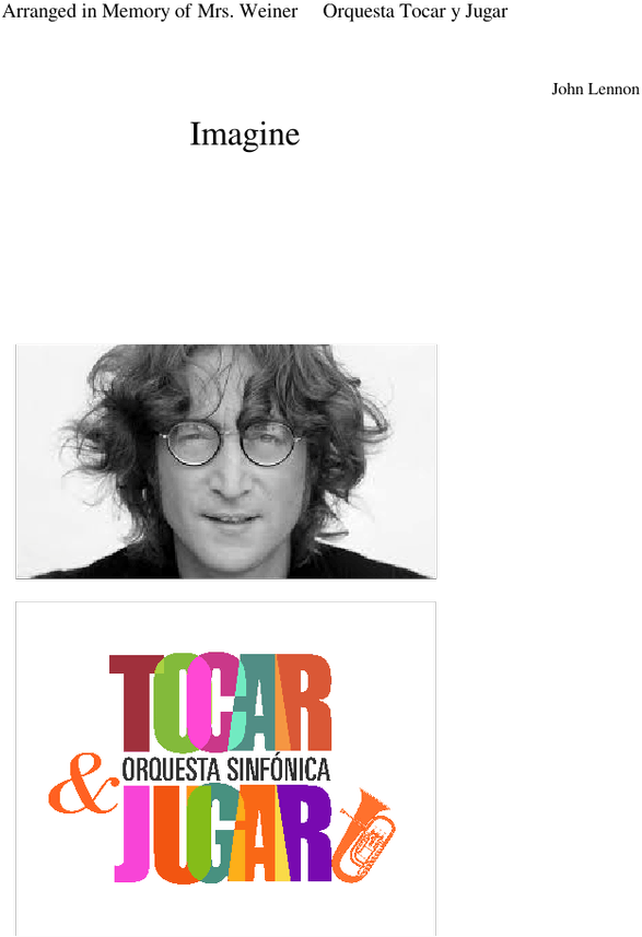 Imagine John Lennon Tocar Y Jugar - Graphic Design (850x1100), Png Download