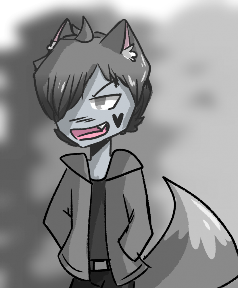 Fang Request - Cartoon (828x1000), Png Download