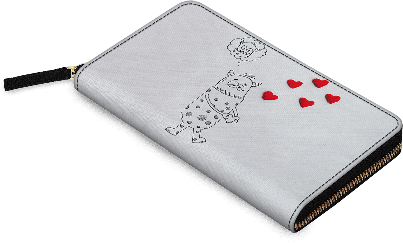 Dailyobjects Candy Hearts Women's Classic Wallet Buy - Wallet (1429x900), Png Download