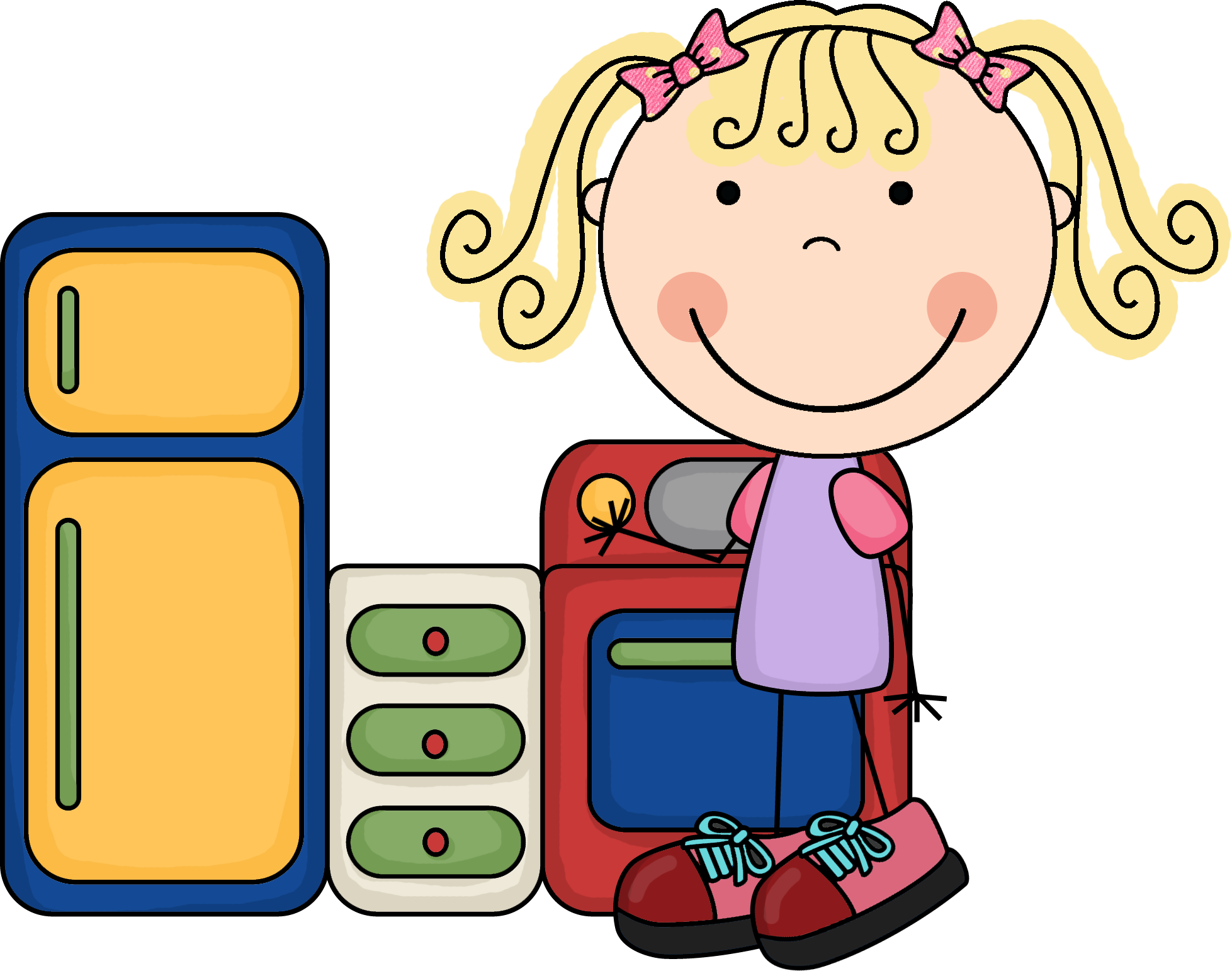 Kids Housekeeping Clipart - Dramatic Play Center Clipart (1957x1543), Png Download