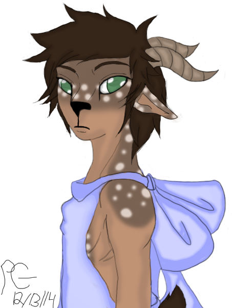 Chestnutt The Summer Fawn - Cartoon (556x600), Png Download
