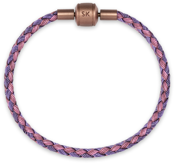 Stainless Steel Light Dark Purple Bracelet 14cm Yzc005 - Bracelet (1000x1000), Png Download