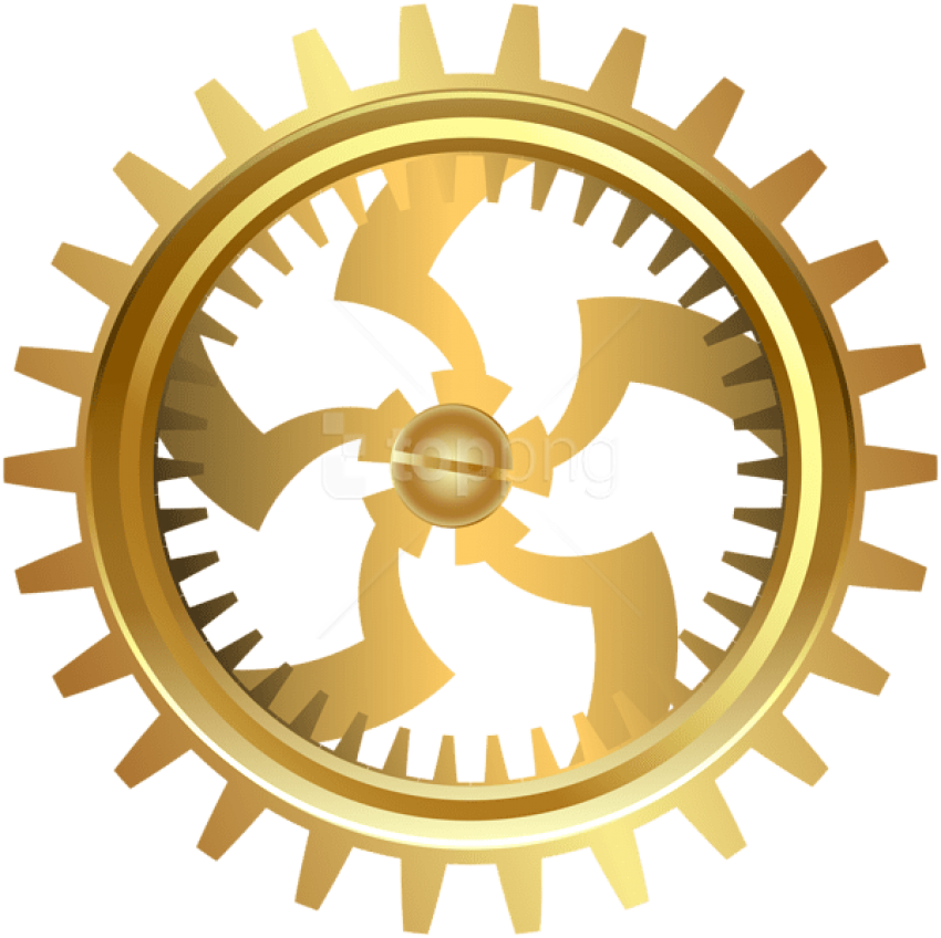 Free Png Download Gold Gear Clipart Png Photo Png Images - Animated Digital Clock Free (850x848), Png Download