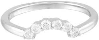 Diamonds Crown Band White Gold - Engagement Ring (650x650), Png Download