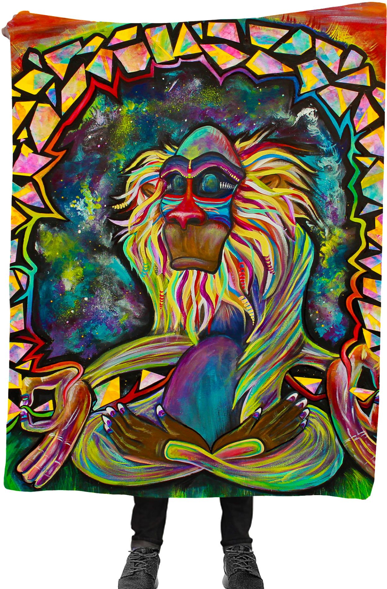 Have The Best Dreams With Our New "meditating Rafiki" - Meditating Rafiki Art (1536x1920), Png Download