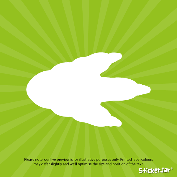 45mm X 27mm Dinosaur Feet Shoe Label - Illustration (600x600), Png Download