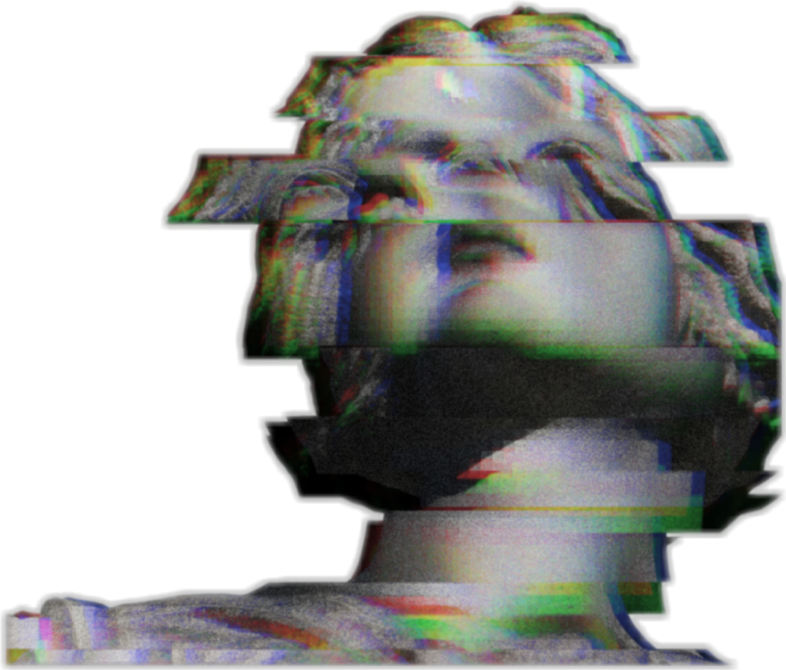 Glitch Vaporwave Vaporwaveart Aesthe Png Vaporwave - Grunge Tumblr Png Stickers (1108x945), Png Download