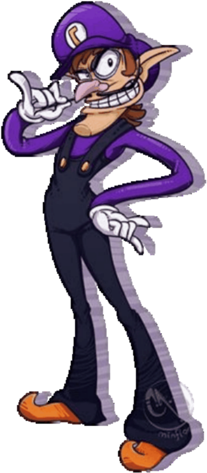 Waluigi Waluigitime Supersmashbros Supersmashbrosultima - Cartoon (1024x1024), Png Download