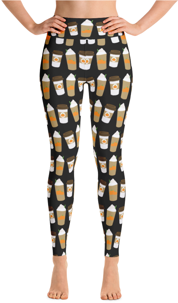 Pumpkin Spice Latte - Legging Cheetah (1000x1000), Png Download