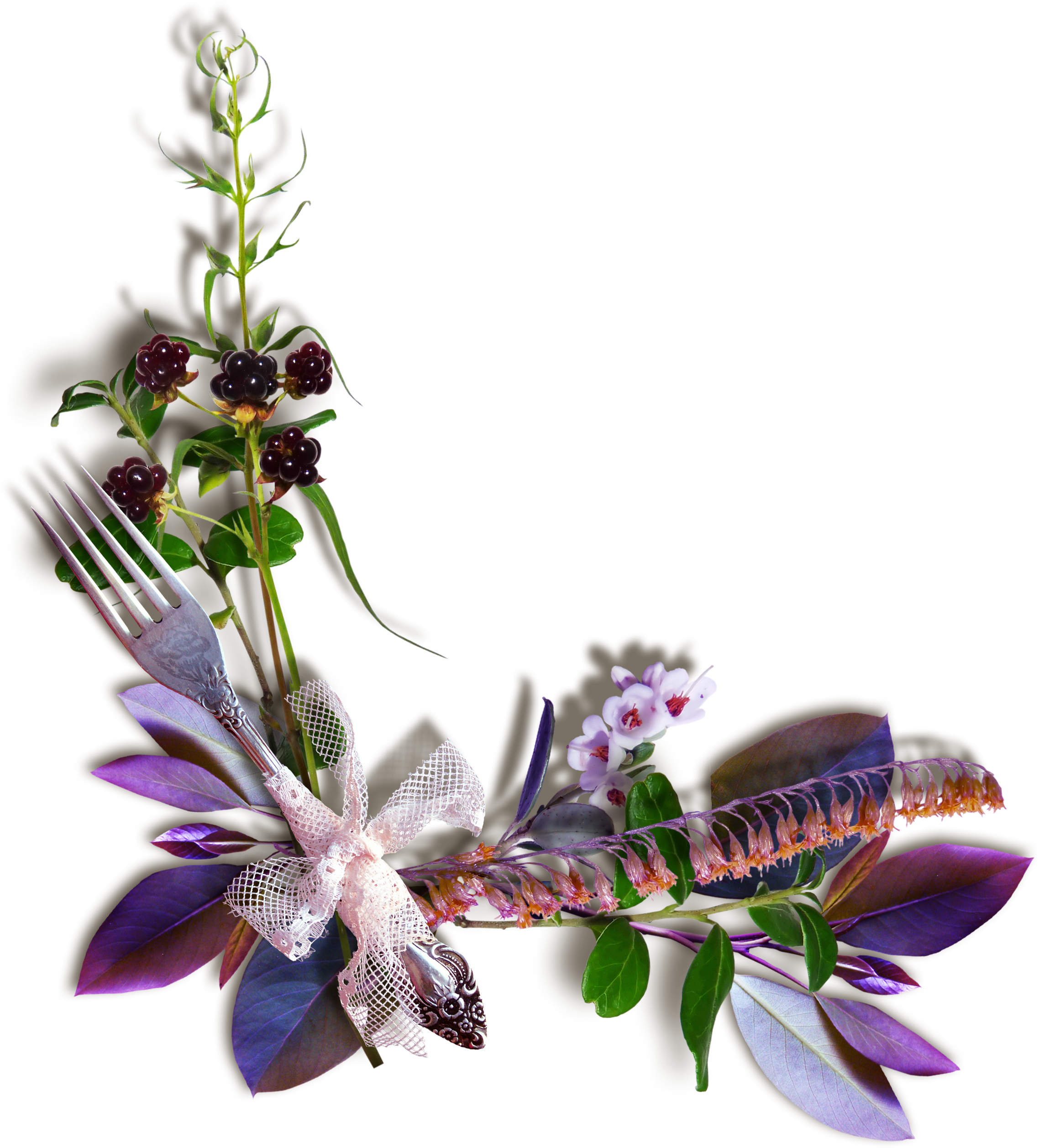 Corner - Bordure De Page Fleur Fin (2276x2516), Png Download