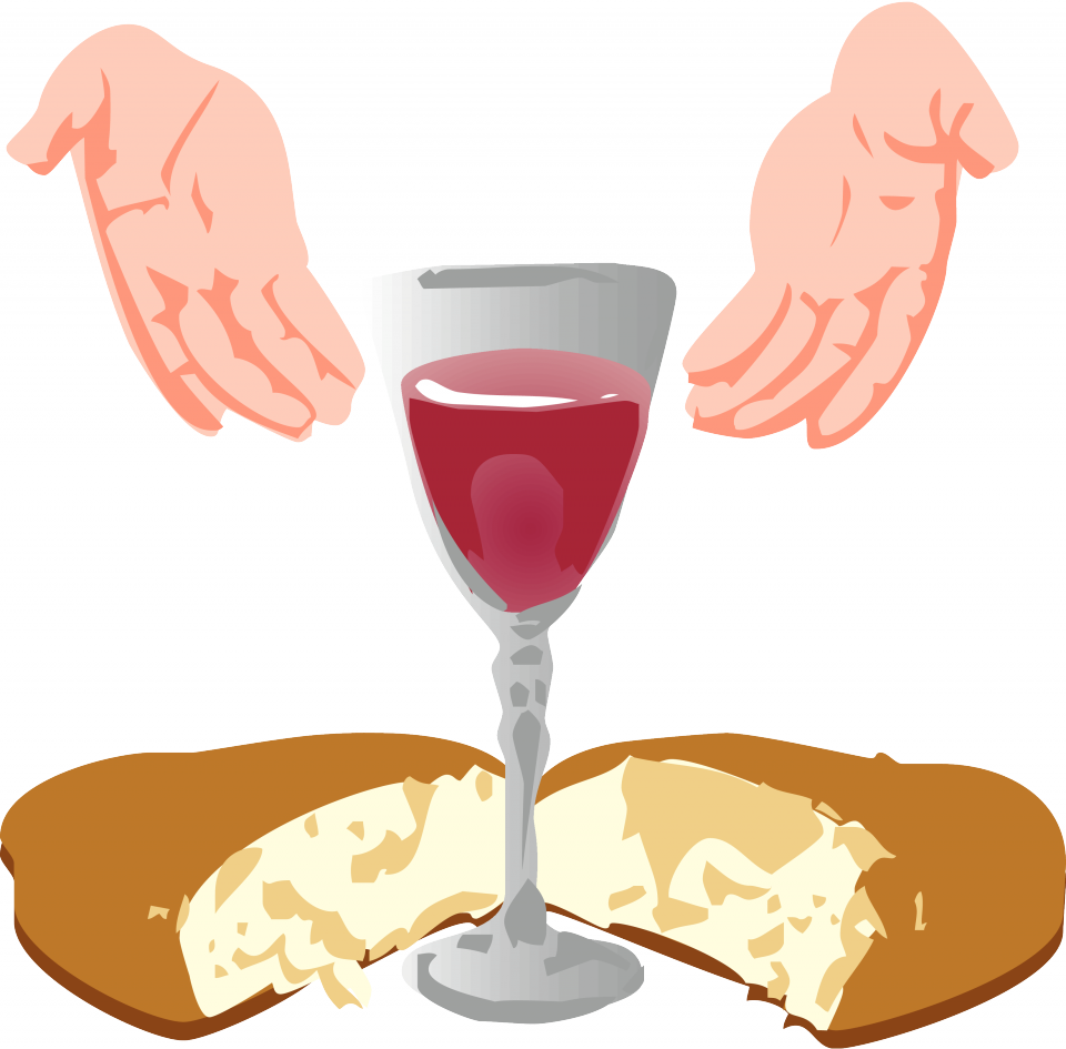 First Communion Png - Communion Bread And Wine Clip Art (960x945), Png Download