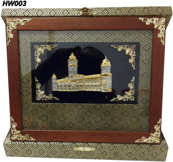 Hw003 Songket Wood Box - Picture Frame (650x650), Png Download