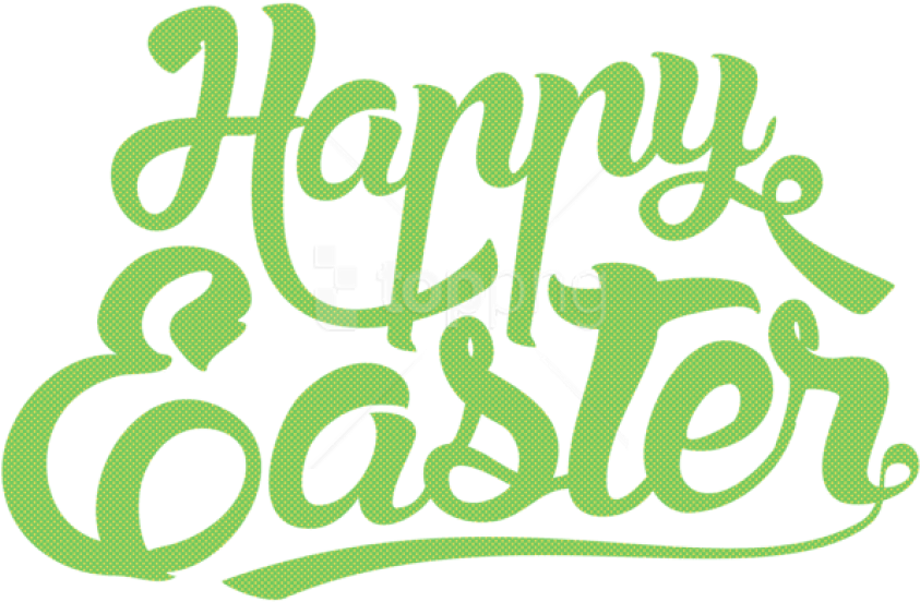 Free Png Download Happy Easter Green Text Png Png Images - Happy Easter Text Png (850x553), Png Download