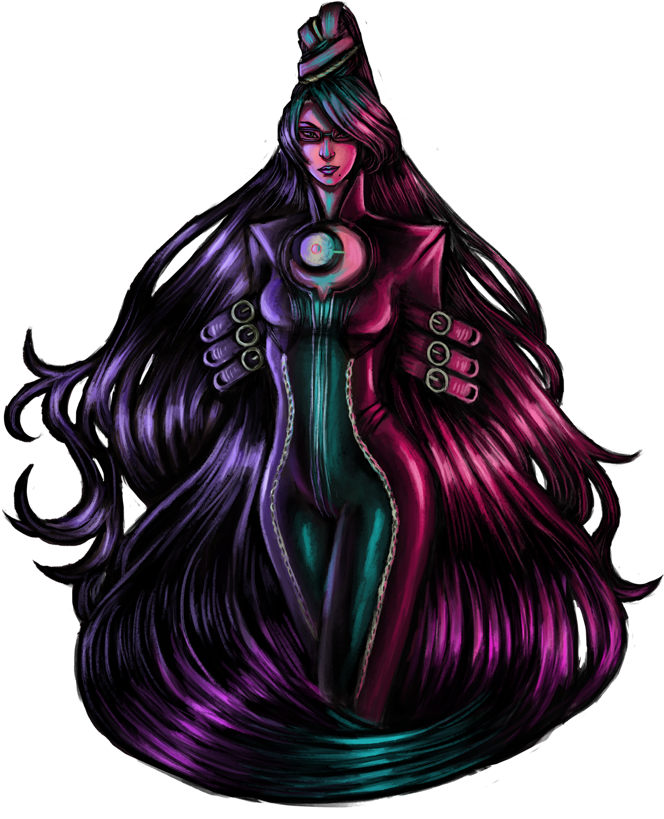 Bayonetta - Illustration (1500x1773), Png Download