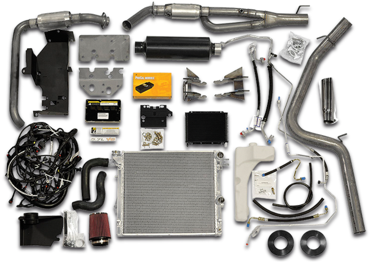Aev Hemi Builder Kit For 07-10 Jeep Wrangler Jk & Jk - Ls Conversion Kit For Jeep Wrangler (760x570), Png Download