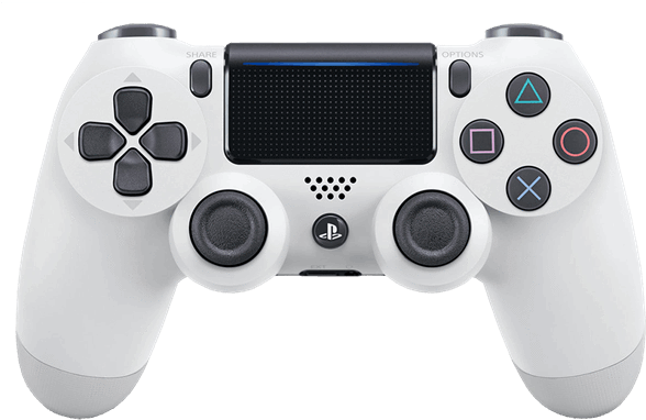 Dualshock 4 Controller White - Ps4 Controller Front View (600x600), Png Download
