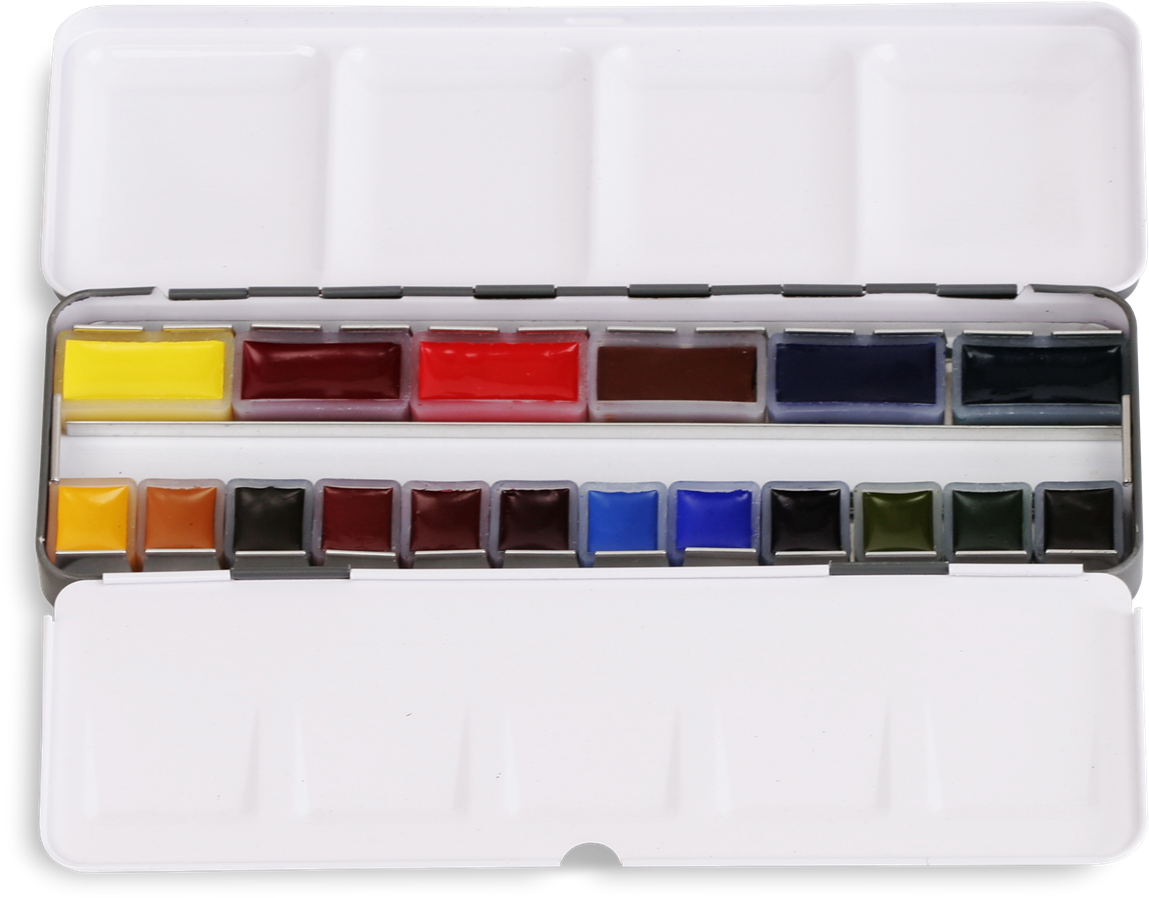 > Scratchmade Da Vinci Watercolor Pan Set - Watercolor Paint (1200x951), Png Download