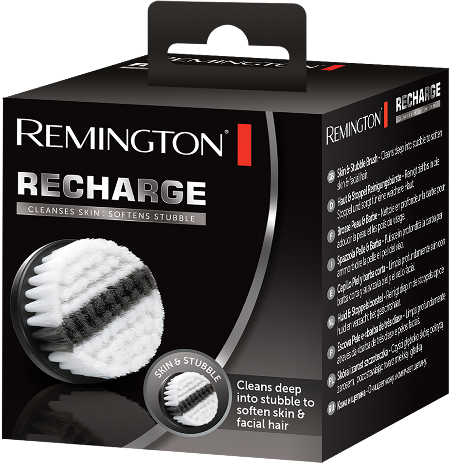 Remington Replacement Recharge Facial Brush Charcoal (1000x1000), Png Download