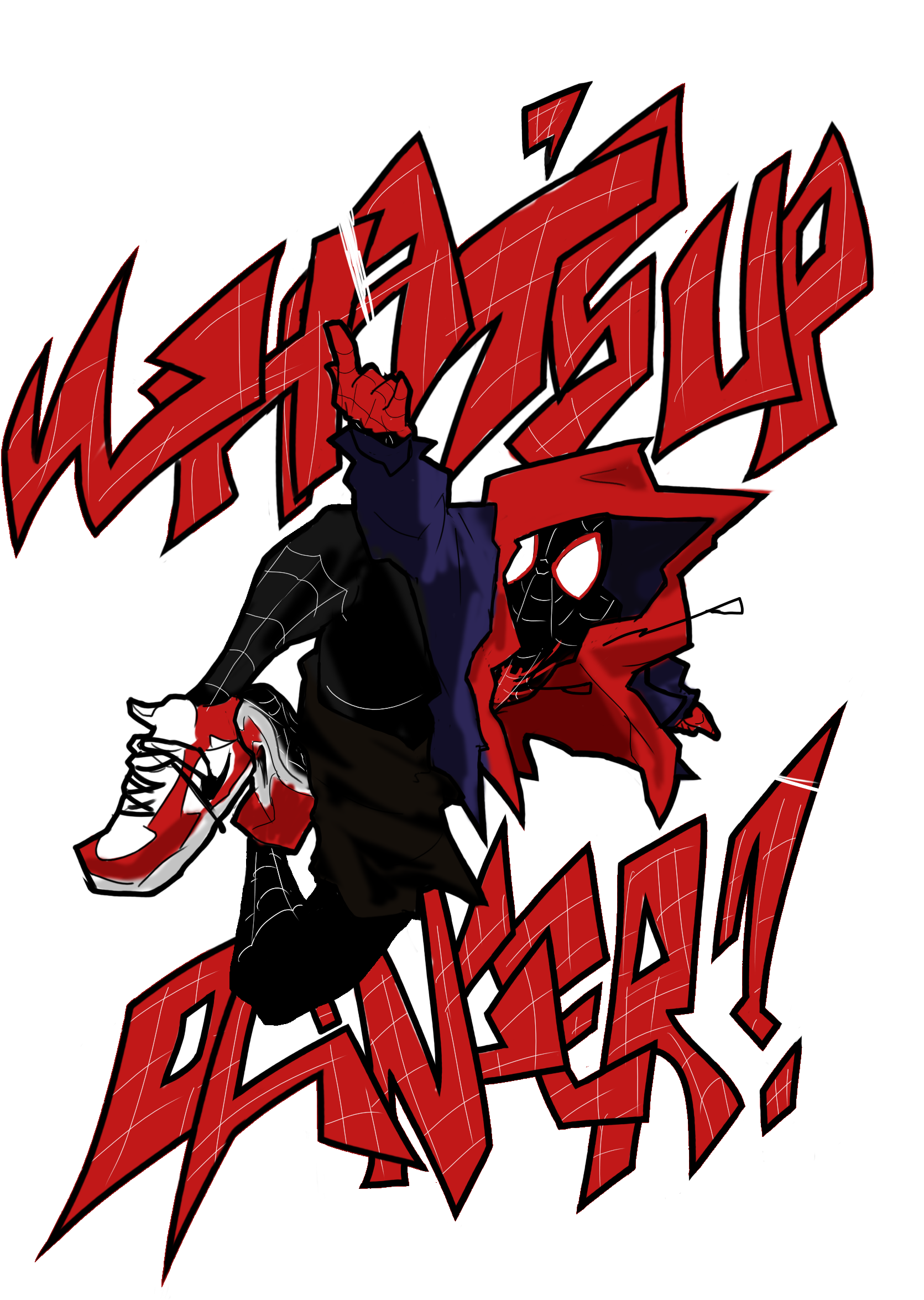 Miles Morales - Illustration (1748x2500), Png Download