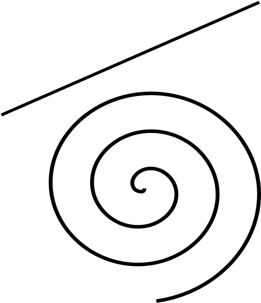 File Draw Line Spiral - Spiral Line Drawings (543x768), Png Download