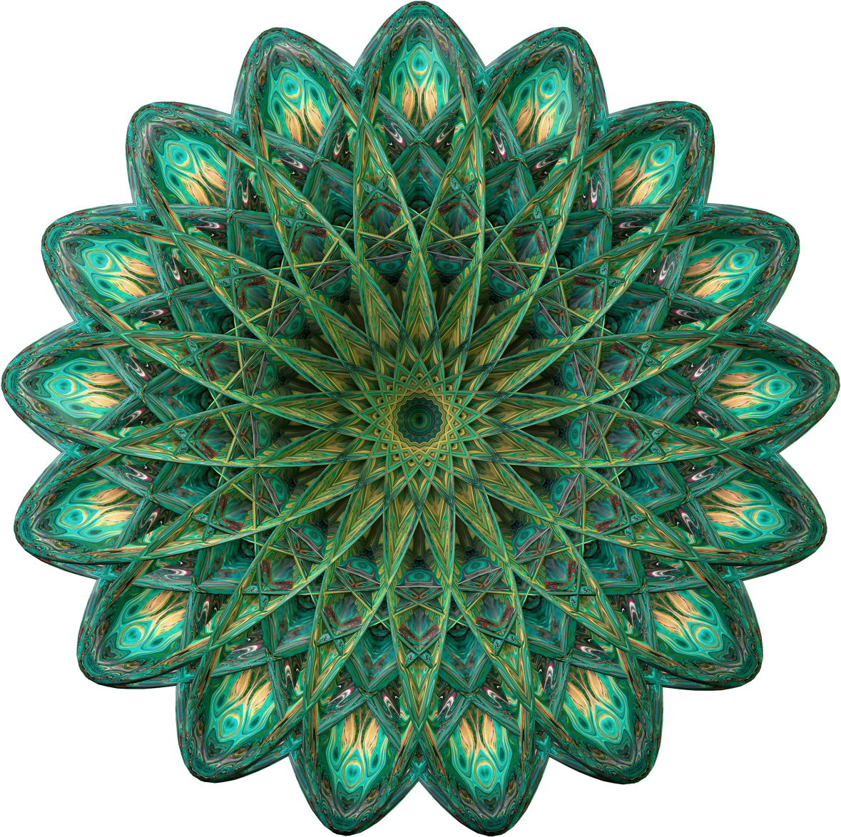 A Piece From “symmetry,” A Pack Of 15 Abstract Mandala - Vector Graphics (1200x1200), Png Download