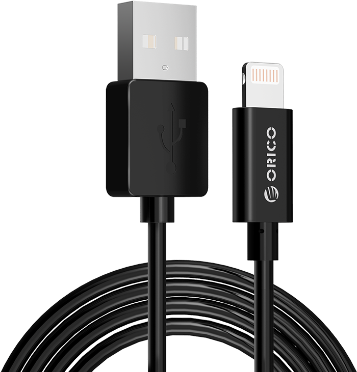 Orico Usb Cable For Iphone 8 7 6s Plus X Ipad Charging - Usb-c (800x800), Png Download