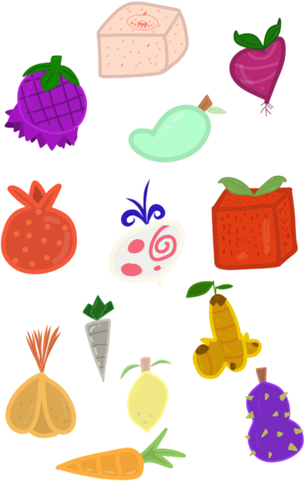 Vector Black And White Stock Mint My Drawing Of Slime - Slime Rancher Fruits (500x740), Png Download