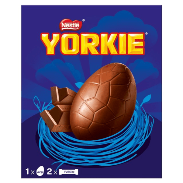 Nestle Yorkie Easter Egg Plus Two Yorkie Chocolate - Nestle Large Egg (800x600), Png Download