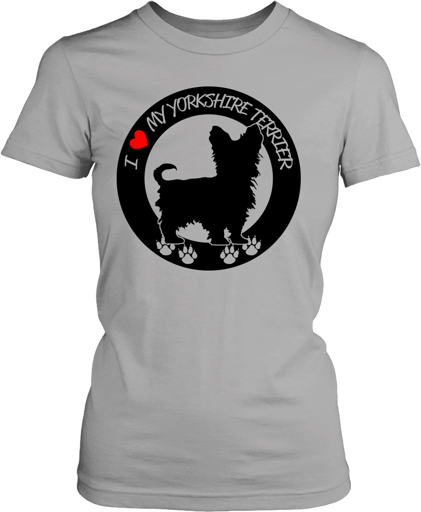 Yorkie Ladies' T-shirt - T-shirt (1000x1000), Png Download