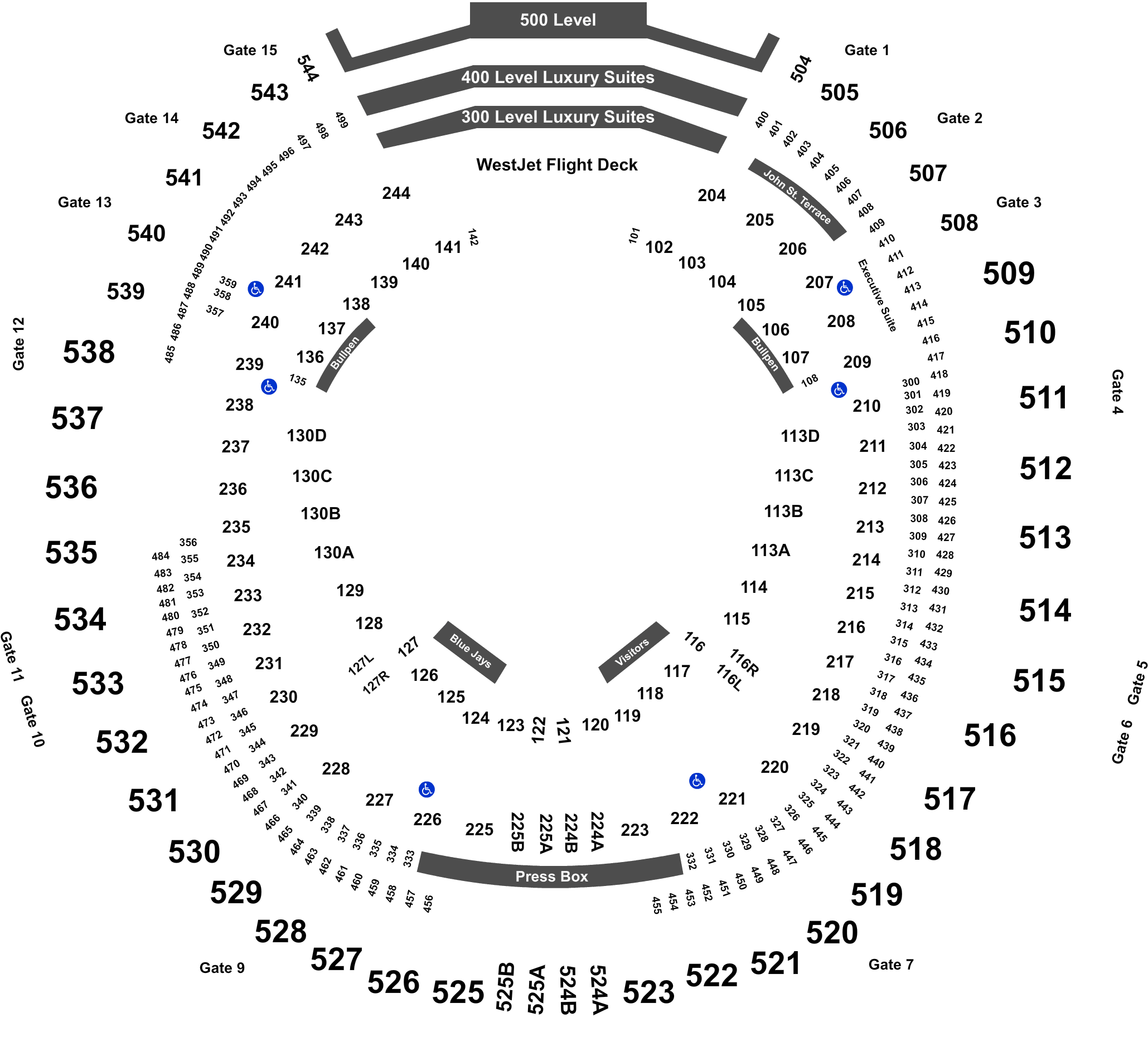 Cleveland Indians On 07/22/2019 - Section 130ar Rogers Centre (2100x1956), Png Download