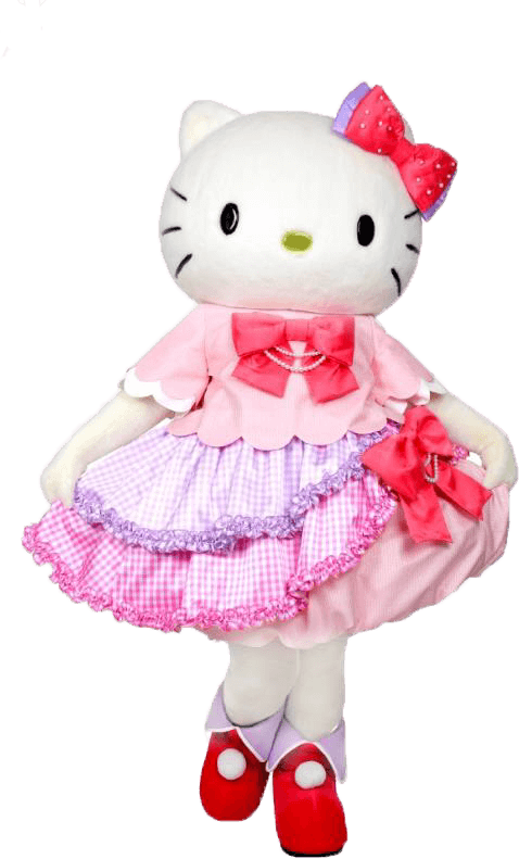 Other Cute Desserts Include “hello Kitty's Colourful - 45 周年 ハロー キティ コラボ カフェ (478x791), Png Download