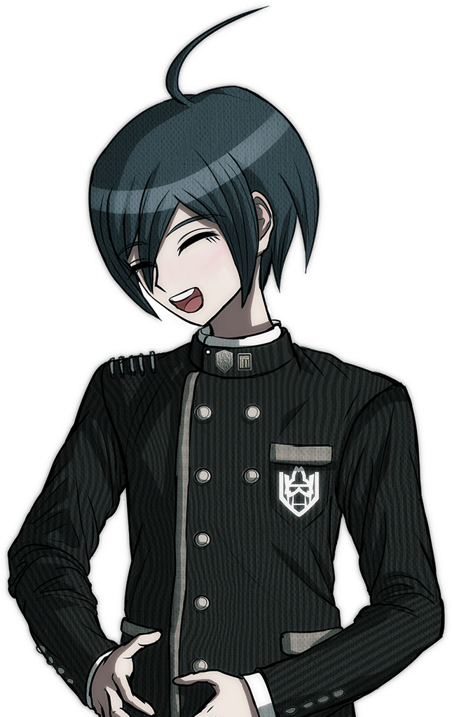 Hello I Am Mod Shuichi, And This Is My Blog For Saimami/s/o - Shuichi Saihara Sprite Happy (645x1022), Png Download