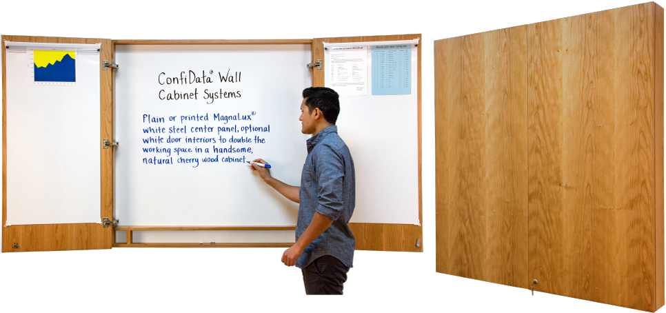 Whiteboard Center Panel, Optional White Door Interiors - Whiteboard Cabinets (1000x529), Png Download