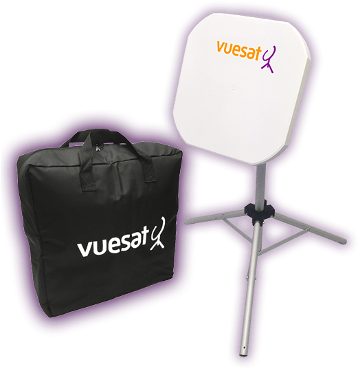 Vuesat Easybeam Premium Portable Flat Panel Satellite - Office Chair (553x573), Png Download