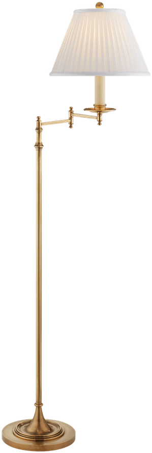 Floor Lamp Swing Arm Brass (900x900), Png Download