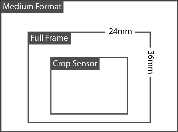 Crop Vs Full-frame Camera - Parallel (757x508), Png Download