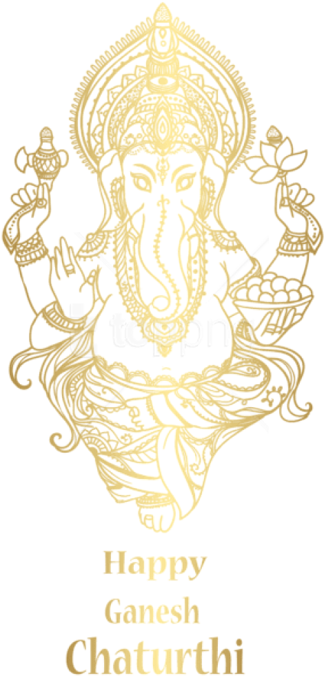 Free Png Download Happy Ganesh Chaturthi Clipart Png - Happy Ganesh Chaturthi (480x990), Png Download