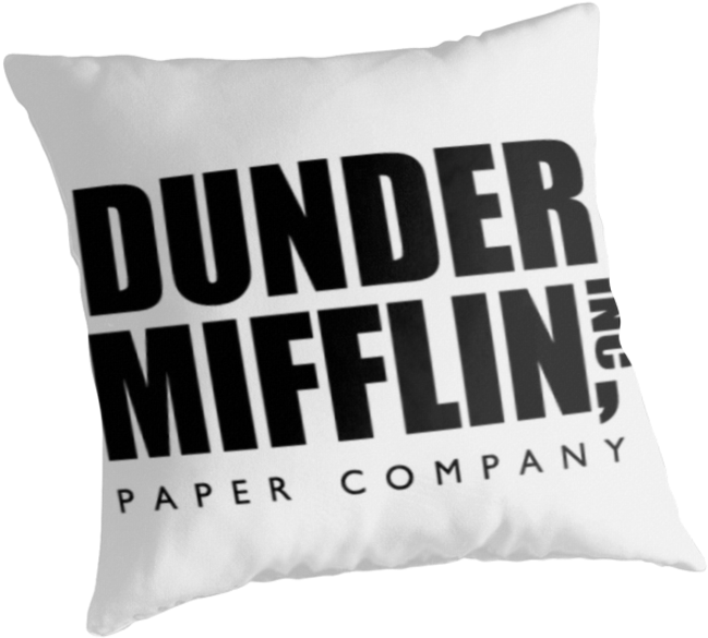 Dunder Mifflin Paper Company - Cushion (875x875), Png Download