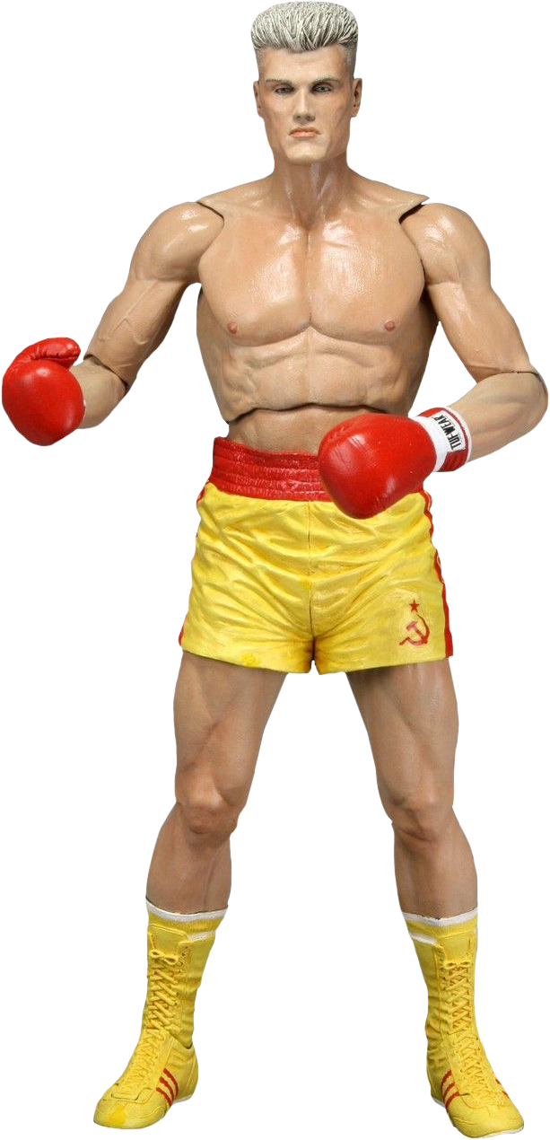 Rocky - Rocky Vs Drago Toy (613x1270), Png Download