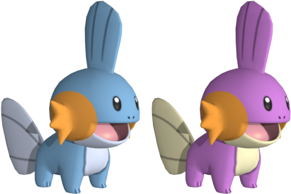 Mudkip 3d Model - Mudkip 3d Png (620x537), Png Download