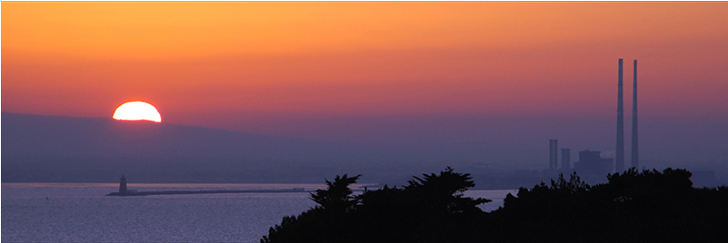 Poolbeg Sunset - Sunset (800x533), Png Download