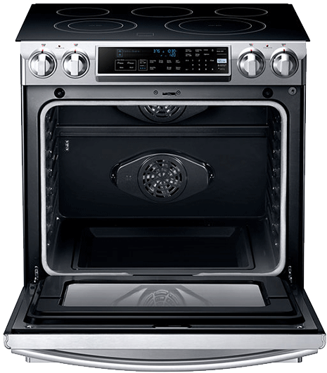 Samsung Self Cleaning Built-in Radiant Range 30" - Cuisinière Samsung Ne (519x804), Png Download