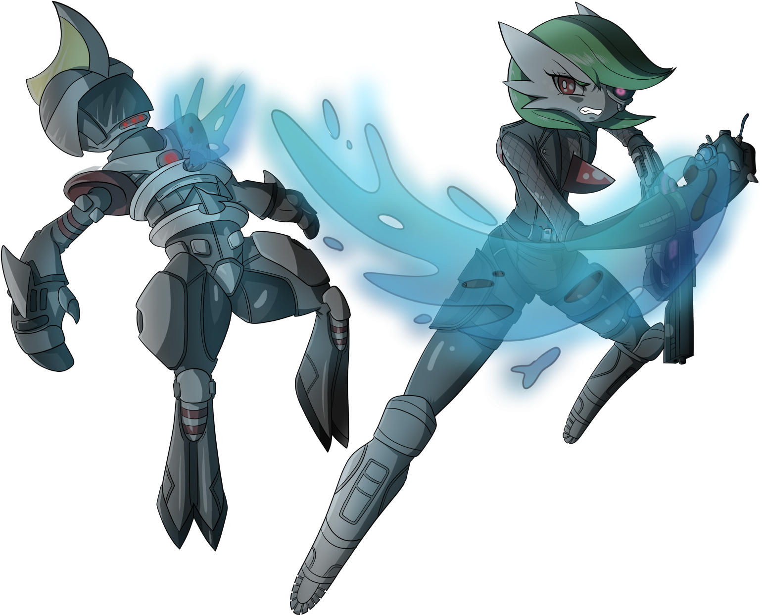 Mecha Robot - Robot Gardevoir (1800x1350), Png Download